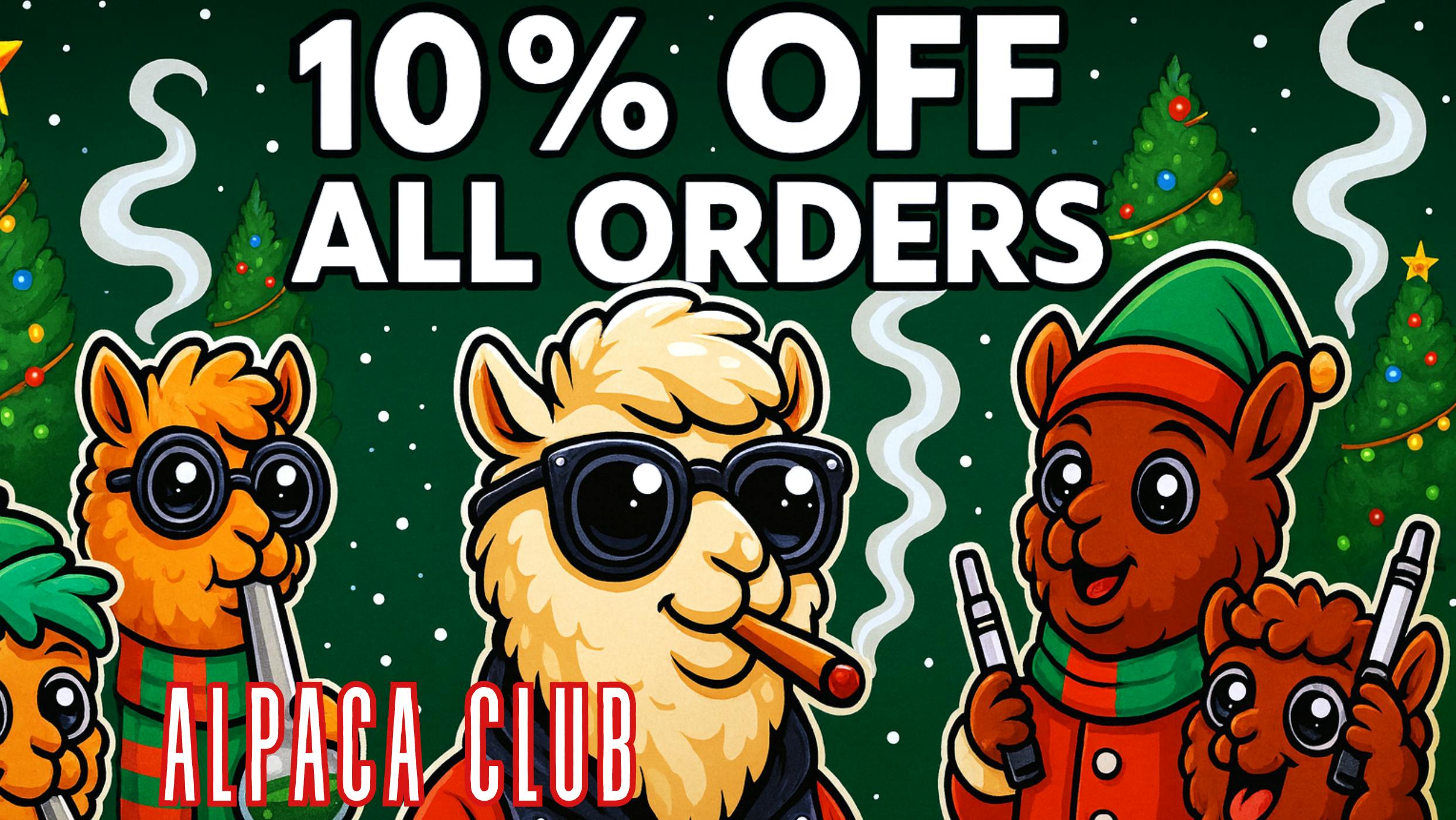 Alpaca Club Delivery 10% OFF EVERY ORDER