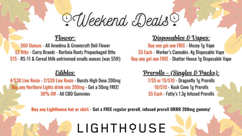 LIGHTHOUSE - RECREATIONAL Weekend Sales🤩