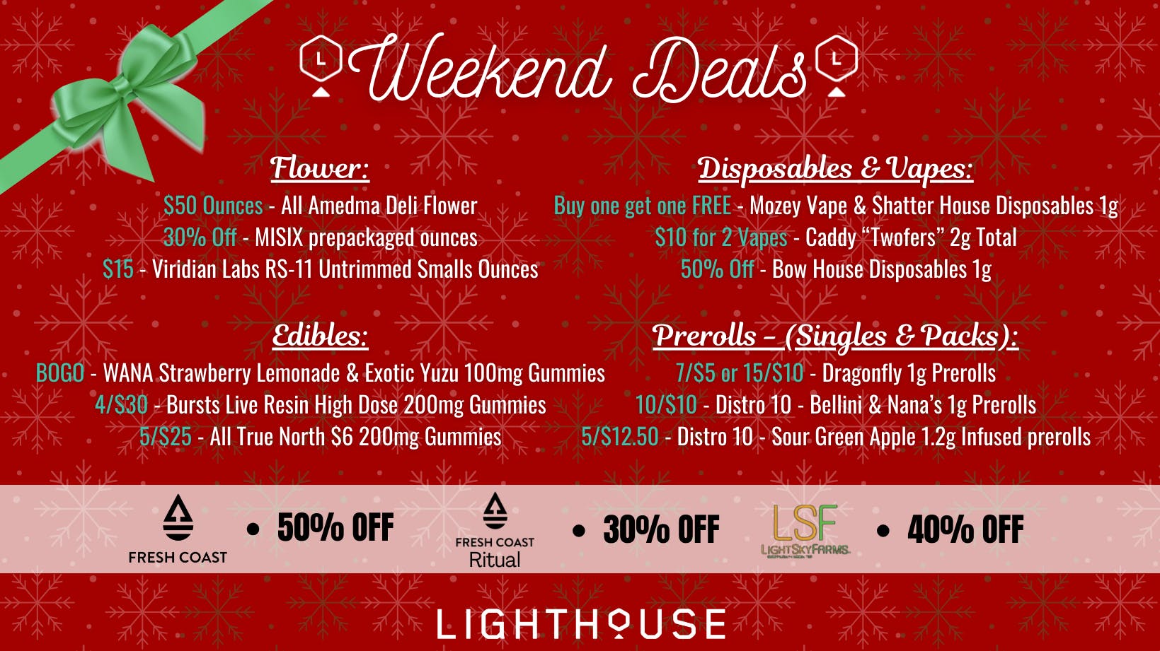 LIGHTHOUSE - RECREATIONAL Weekend Sales🤩