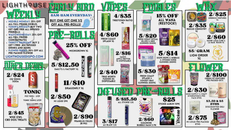 LIGHTHOUSE - RECREATIONAL DEALS AND STEALS!