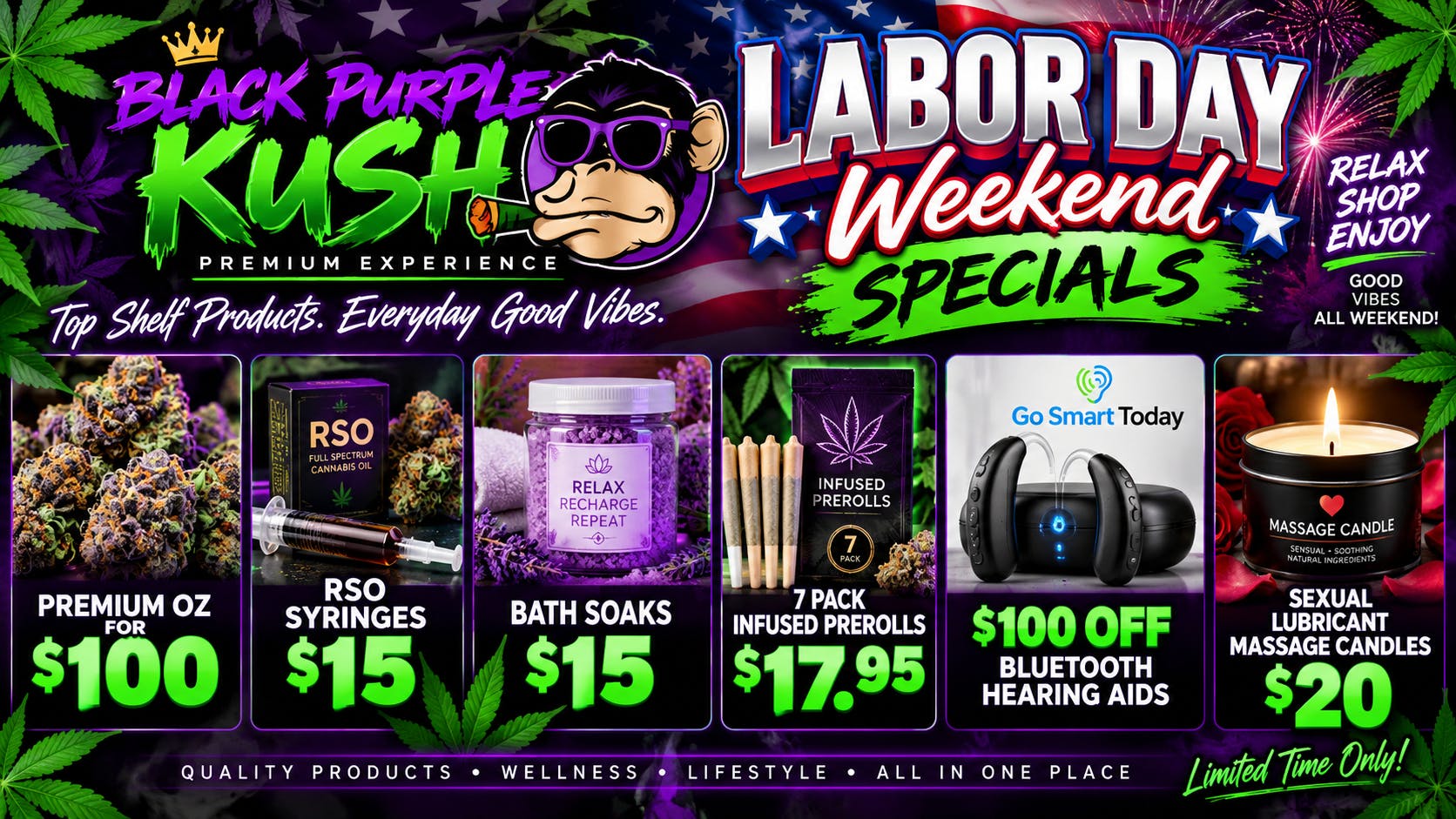 Black Purple Kush 🔥 $20 Oz * $40 Oz * $50 Oz * $75 Oz * $100 Oz 🔥