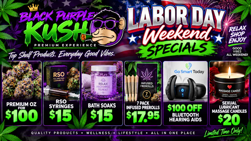 Black Purple Kush 🔥 $20 Oz * $40 Oz * $50 Oz * $75 Oz * $100 Oz 🔥