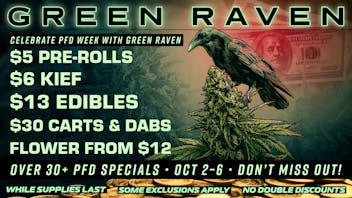 Green Raven PFD Specials $$