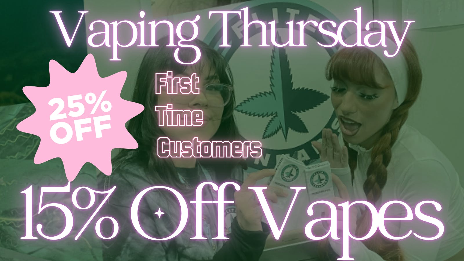 The Green Chamber Vaping Thursday 15% off