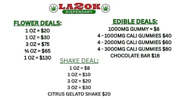 LA 2 OK Dispensary (Open 8am-12am) SALE : FLOWER, SHAKE, EDIBLES, AND MORE