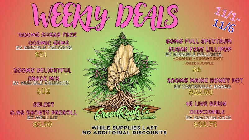 Green Roots Company Weekly Deals!!!