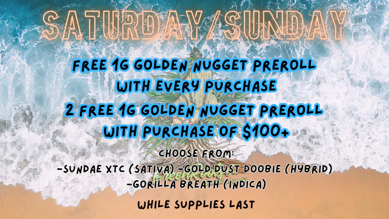 Green Roots Company Saturday/Sunday Golden Nugget Deal
