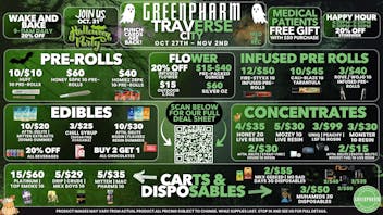 Green Pharm - Traverse City - Recreational & Medical NO TRICKS JUST TREATS!!!!