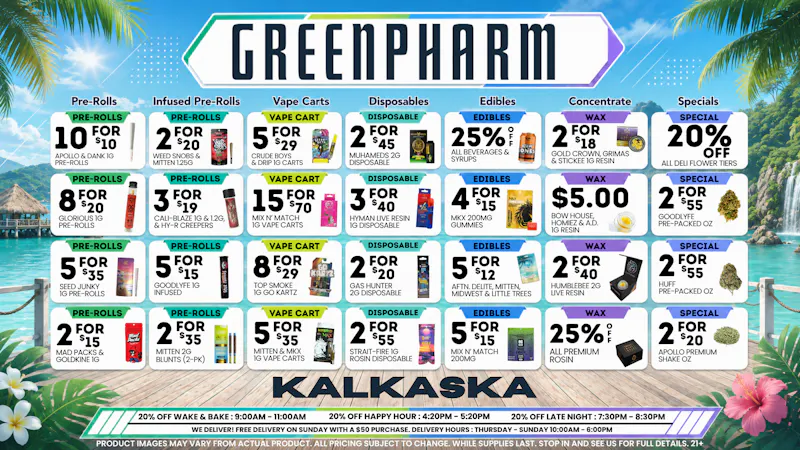 Green Pharm - Kalkaska - Recreational & Medical CELEBRATE THE GREATEST 4TH IN THE NORTH🎆