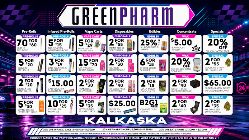Green Pharm - Kalkaska - Recreational & Medical ⚡️UNBEATABLE SAVINGS!!⚡️
