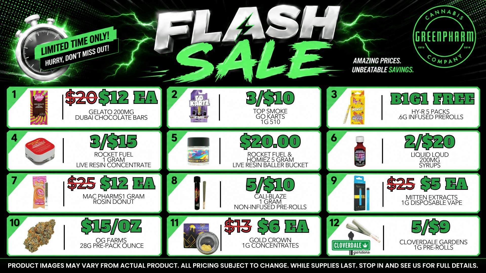 Green Pharm - Kalkaska - Recreational & Medical 😀💰💥FLASH SALE- BIG SAVINGS💰😀💥
