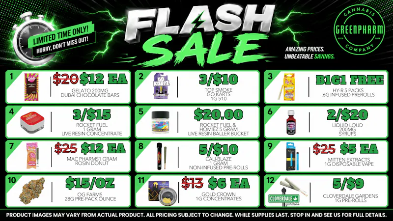 Green Pharm - Kalkaska - Recreational & Medical 😀💰💥FLASH SALE- BIG SAVINGS💰😀💥