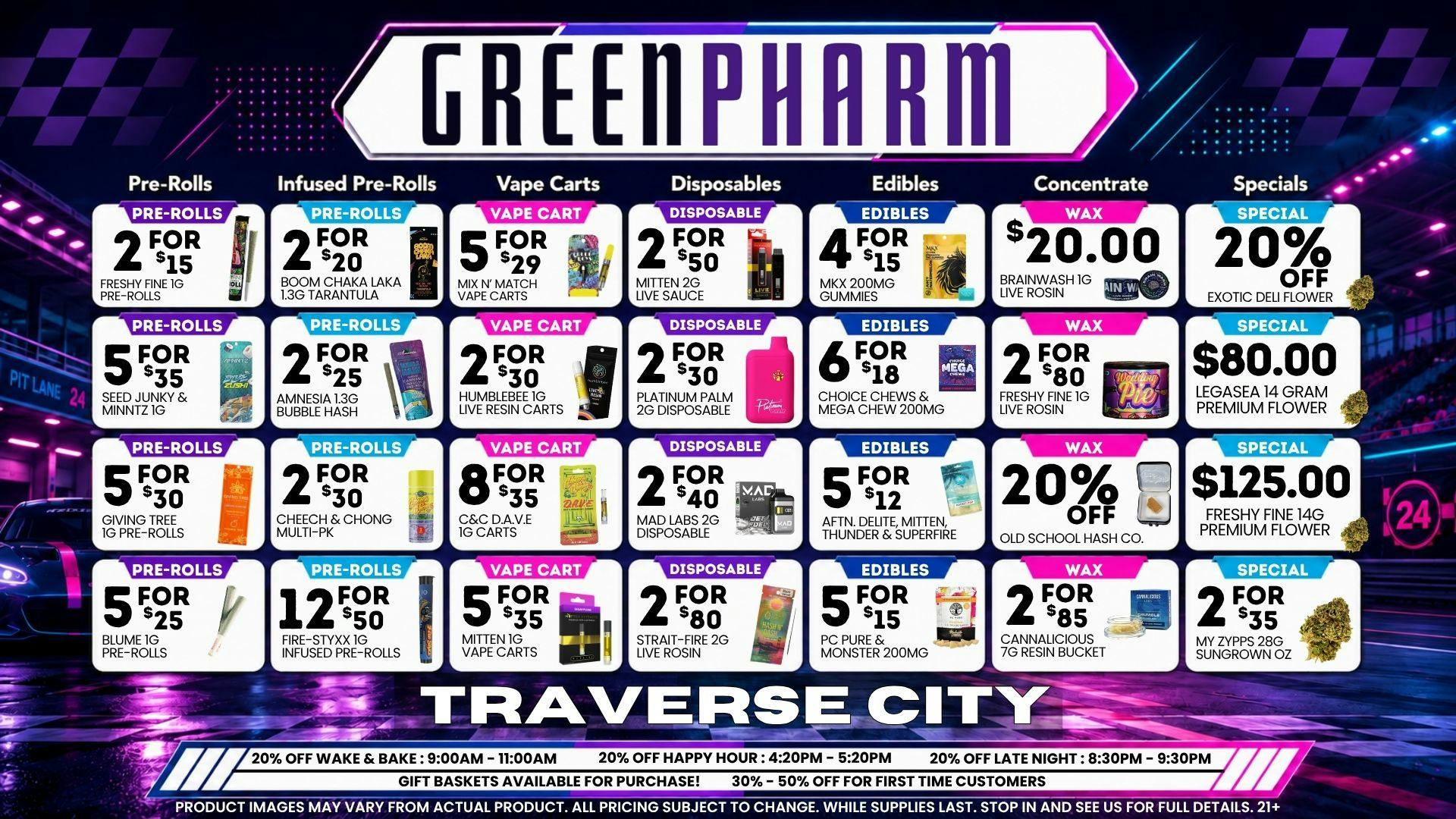 Green Pharm - Traverse City - Recreational & Medical ⚡️UNBEATABLE SAVINGS!!⚡️