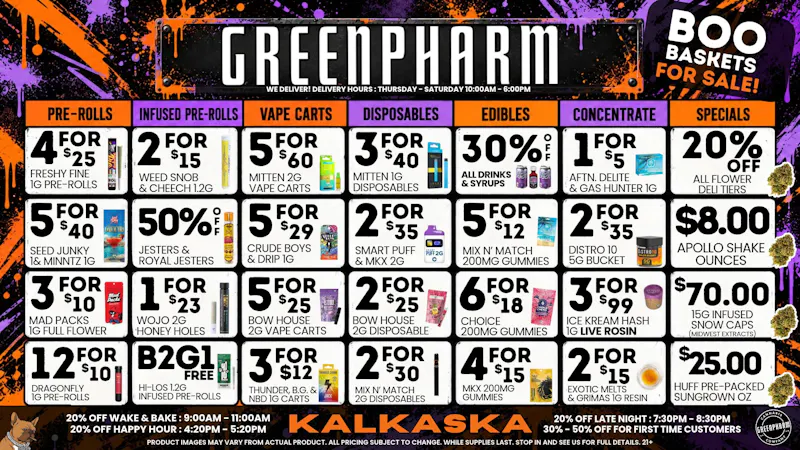 Green Pharm - Kalkaska - Recreational & Medical 🦇No Tricks! Just Treats!! 🍬