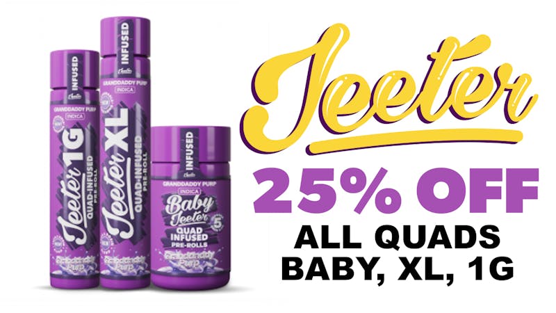 Remedy Room 25% OFF JEETER QUAD PRE-ROLLS