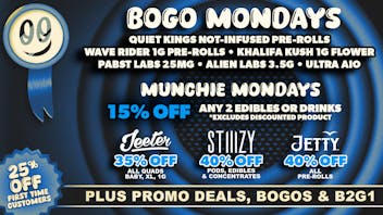 Remedy Room BOGO MONDAY / MUNCHIE MONDAY AND MORE!