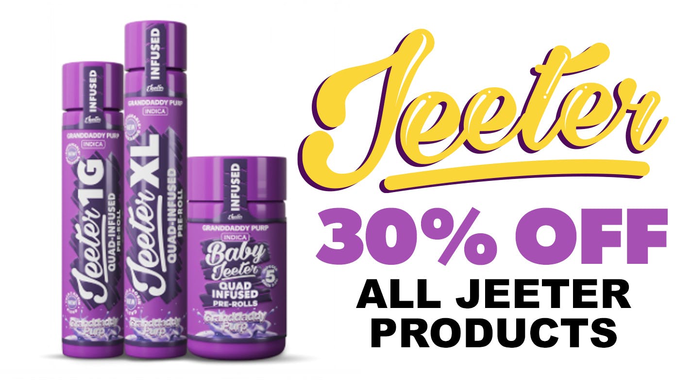Remedy Room 30% OFF ALL JEETER PRODUCTS!