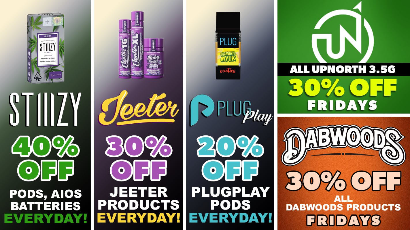 Remedy Room UPNORTH, DABWOODS, STIIIZY, JEETER, PLUGPLAY