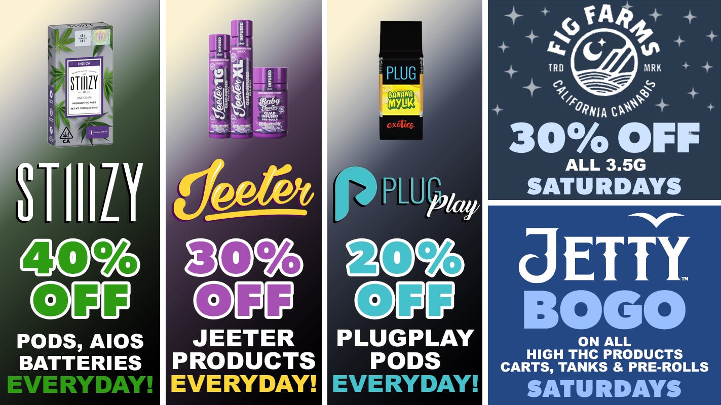 Remedy Room FIG FARMS, JETTY, PLUGPLAY, JEETER, STIIIZY