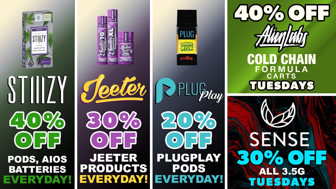 Remedy Room ALIEN LABS, SENSE, STIIIZY, JEETER PLUGPLAY