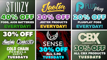 Remedy Room CBX, ALIEN LABS, CONNECTED SENSE, JEETER, PLUGPLAY