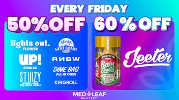 MedLeaf Weed Delivery - Murrieta 60% OFF JEETER EVERY FRIDAY - 50% OFF SELECT BRAND