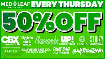 MedLeaf Weed Delivery - Poway Every Thursday Deals!!!