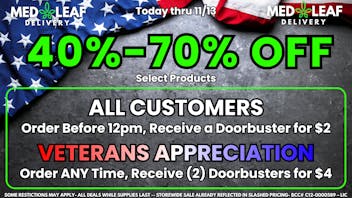 MedLeaf Weed Delivery - Oceanside Order Before 12pm, Receive a Doorbuster for $2