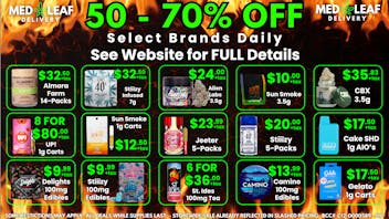 MedLeaf Weed Delivery - Temecula 50-70% OFF Select Brands DAILY