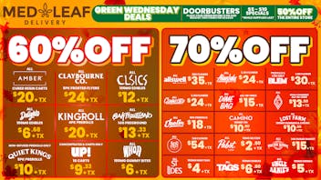 MedLeaf Weed Delivery - Vista Green Wednesday - Up to 70% OFF TOP BRANDS