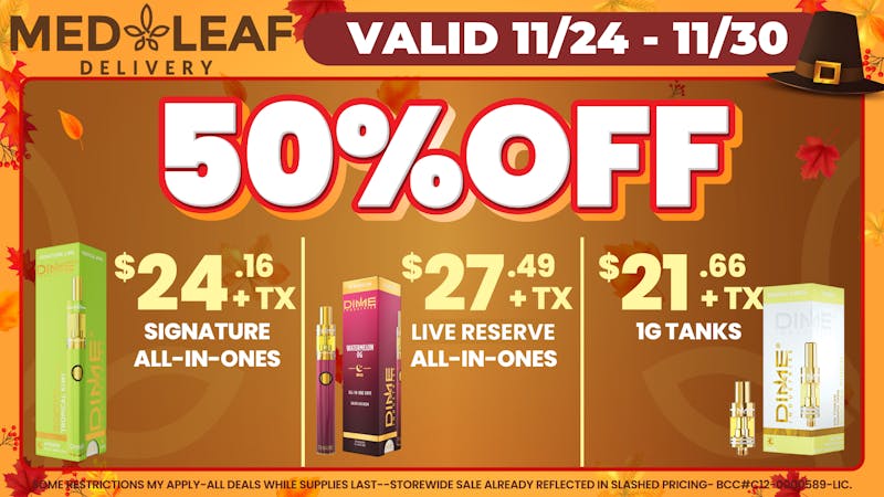 MedLeaf Weed Delivery - Temecula 50% OFF Dime Industries