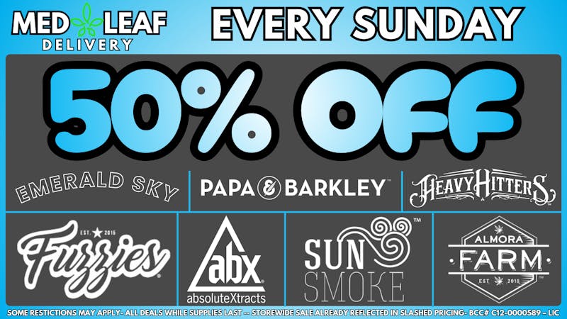 MedLeaf Weed Delivery - Oceanside EVERY Sunday Deals!!!