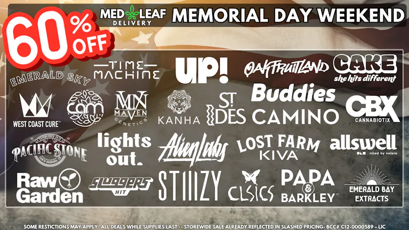 MedLeaf Weed Delivery - Temecula Memorial Day Weekend Sale