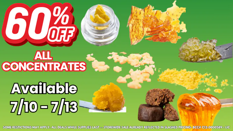 MedLeaf Weed Delivery - Oceanside 7/10 Sale - All Concentrates 60% OFF