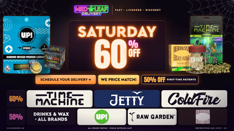 MedLeaf Weed Delivery - Murrieta Every Saturday Until 10/31
