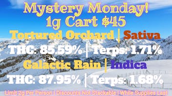 Laughing Salmon Cannabis Monday's $45 1g Cartridge