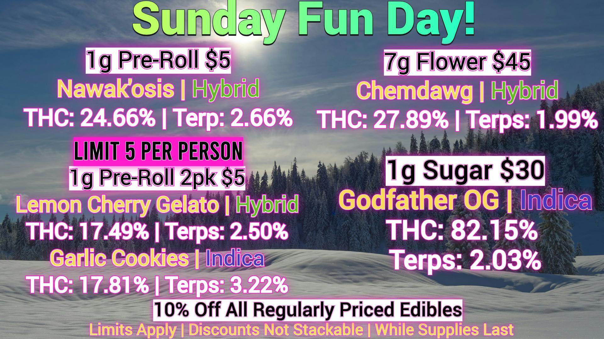 Laughing Salmon Cannabis Sunday Funday!!