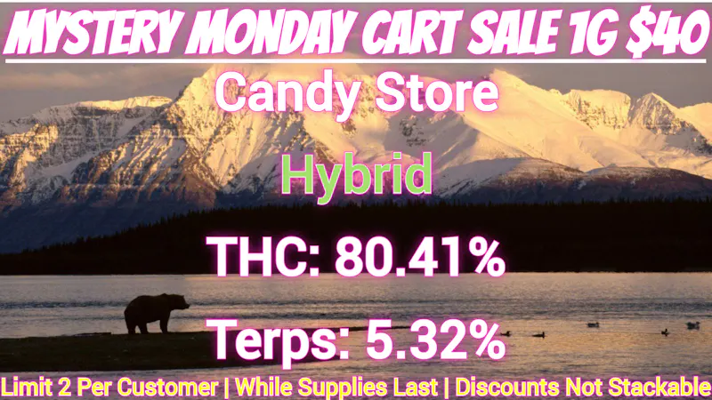 Laughing Salmon Cannabis Mondays $40 1g Cart.