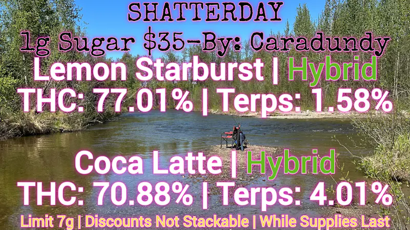 Laughing Salmon Cannabis Shatterday!!!!!