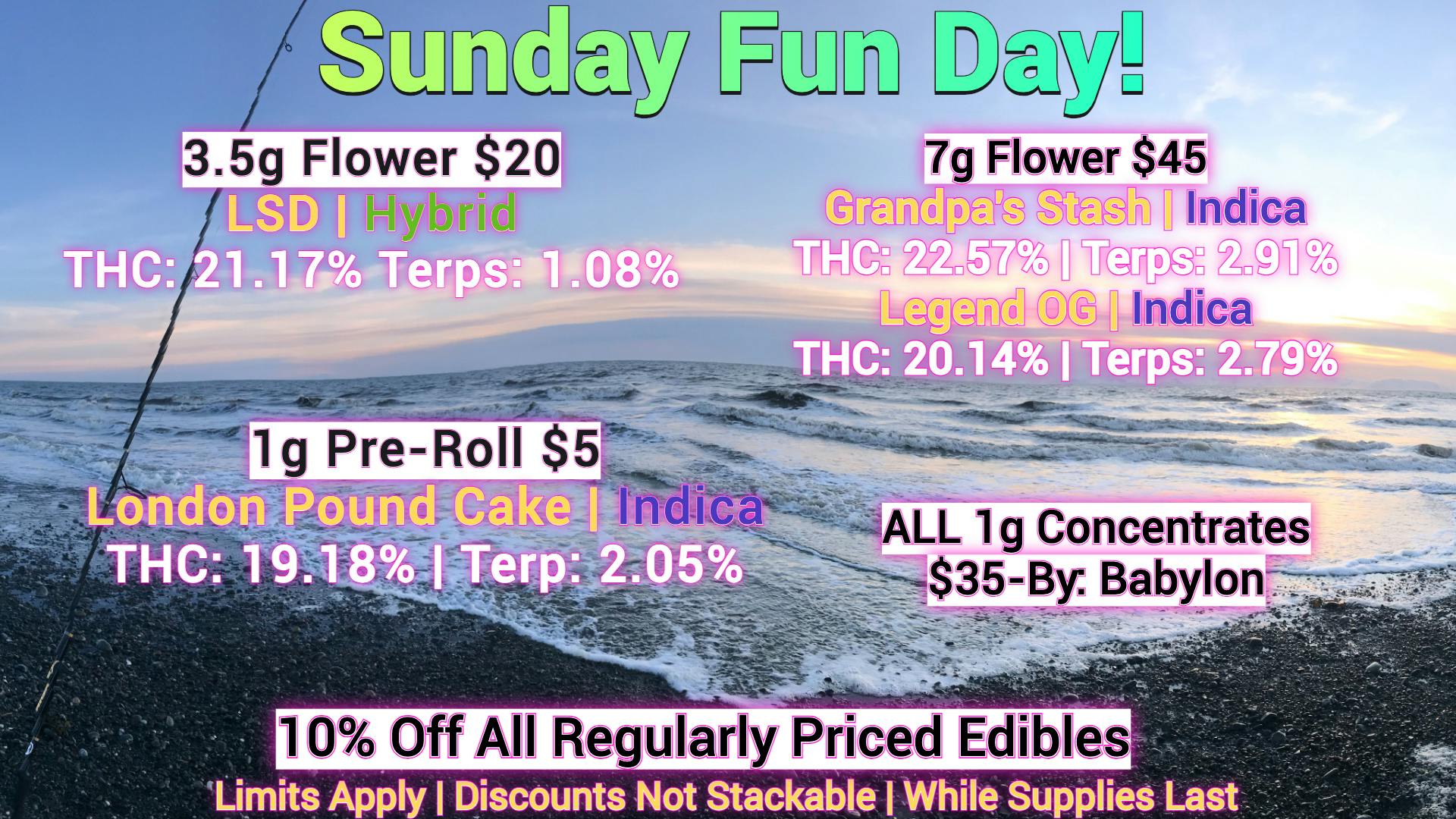 Laughing Salmon Cannabis Sunday Funday!!