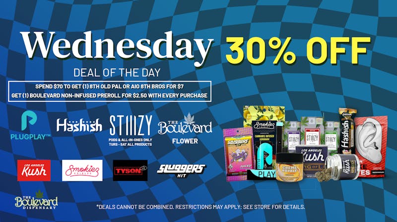 The Boulevard Dispensary WEDNESDAY DAILY DEAL!🔥