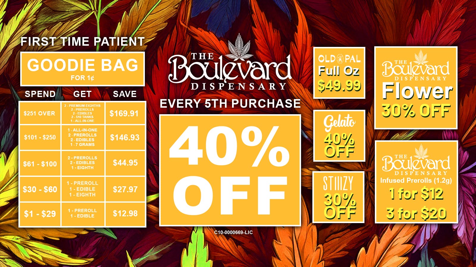The Boulevard Dispensary FIRST-TIME PATIENT PERK: GOODIE BAG FOR JUST 1¢!🔥