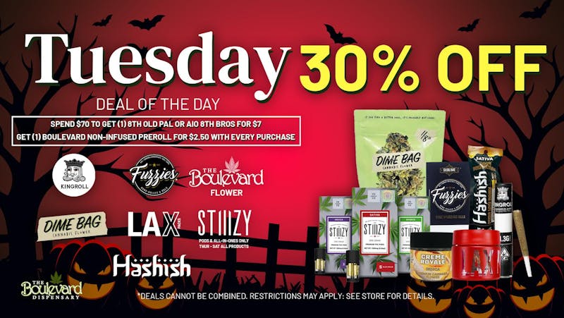The Boulevard Dispensary TUESDAY DAILY DEAL!🔥