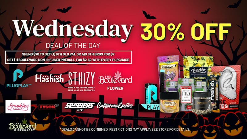 The Boulevard Dispensary WEDNESDAY DAILY DEAL!🔥