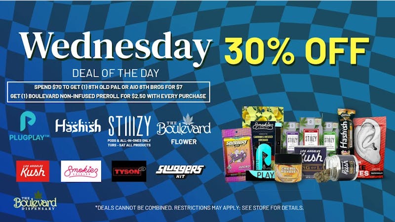 The Boulevard Dispensary WEDNESDAY DAILY DEAL!🔥