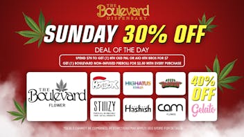 The Boulevard Dispensary SUNDAY DAILY DEAL 🔥