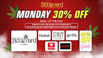 The Boulevard Dispensary MONDAY DAILY DEAL!🔥