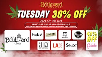 The Boulevard Dispensary TUESDAY DAILY DEAL!🔥