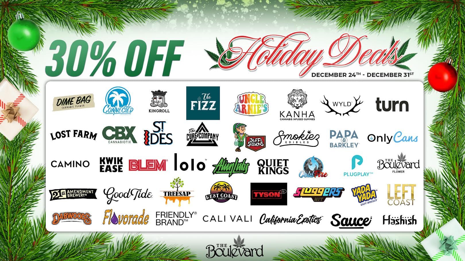 The Boulevard Dispensary HOLIDAY DEAL 🔥🔥