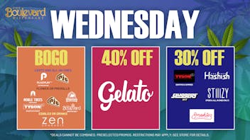 The Boulevard Dispensary WEDNESDAY DAILY DAY🔥